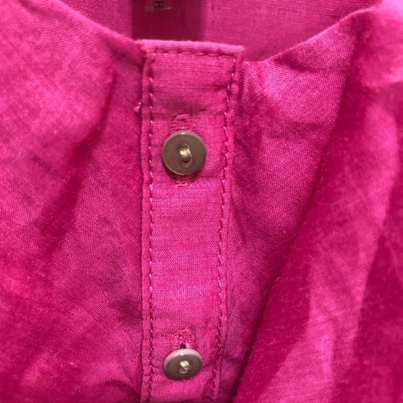 7 For All Mankind Pink Ruffle Peplum Top                F123 - Picture 4 of 6